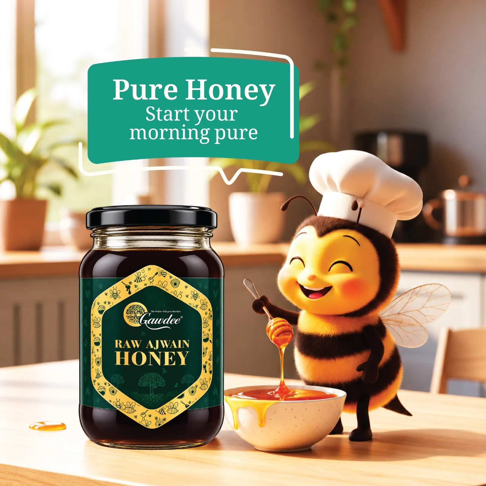 Raw Ajwain Honey