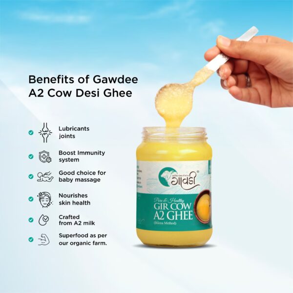 Organic A2 Gir Cow Ghee 250ML - Gawdee - Image 3