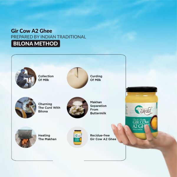 Organic A2 Gir Cow Ghee 250ML - Gawdee - Image 4